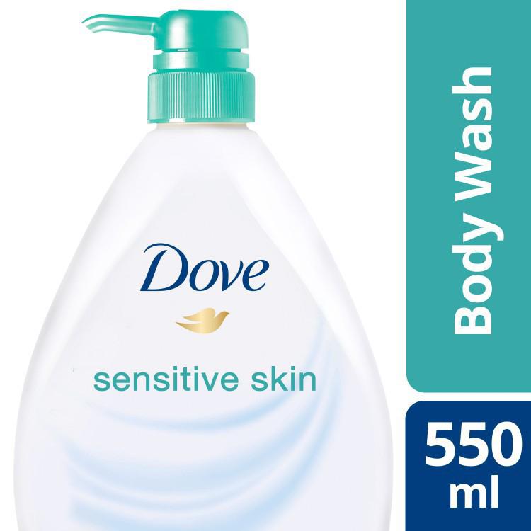 Dove Body Wash Sensitive Skin 550ml (Category: Body Care) located in Quezon City. Submitted by sampleholics (Listing ID 186169755, Image 1). Description: A gentle body wash for sensitive skin. Gives you softer, smoother skin after just one shower; made with NutriumMoisture™ technology that delivers natural nutrients; nourishes deep into the surface layers of the skin; has a mild, gentle, and sulfate-free formula PERFECT FOR: Cleansing dry, sensit