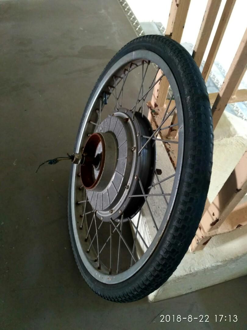 Electric motor bicycle wheel, Sports Equipment, Bicycles & Parts, Parts