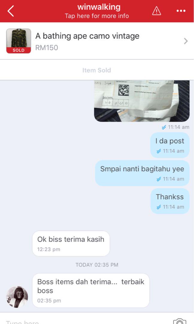 FEEDBACK CUST (Category: Accessories) located in Kuala Lumpur. Submitted by pre.khayla (Listing ID 186141273, Image 1). Description: .