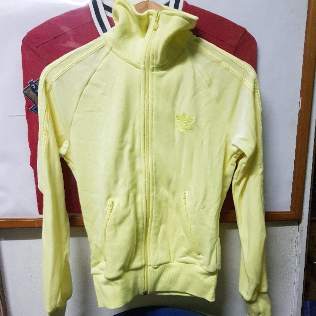 yellow adidas firebird jacket