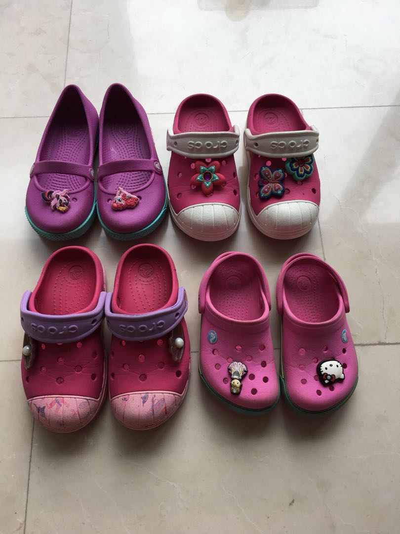 Girls Crocs sizes c6/7, C9, c10 (C10 