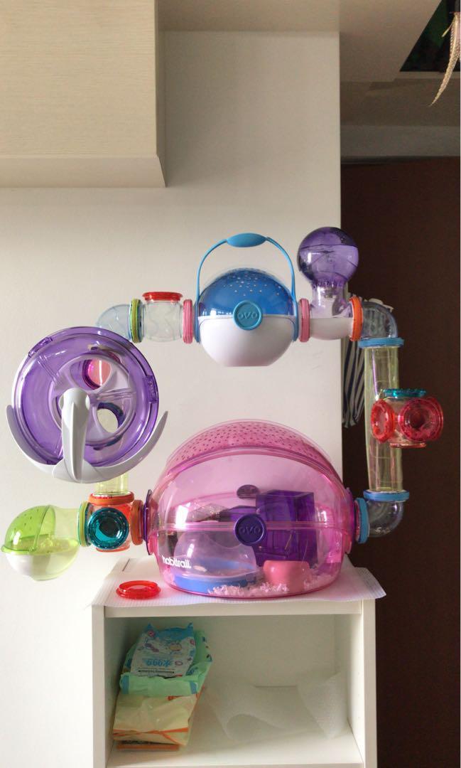 Habitrail OVO home pink OVO adventure pack Pet Supplies