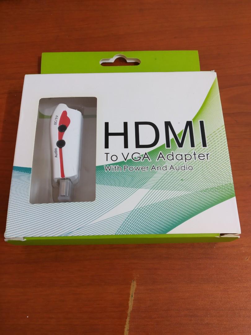 HDMI TO VGA CONNECTOR, Computers & Tech, Parts & Accessories, Cables ...