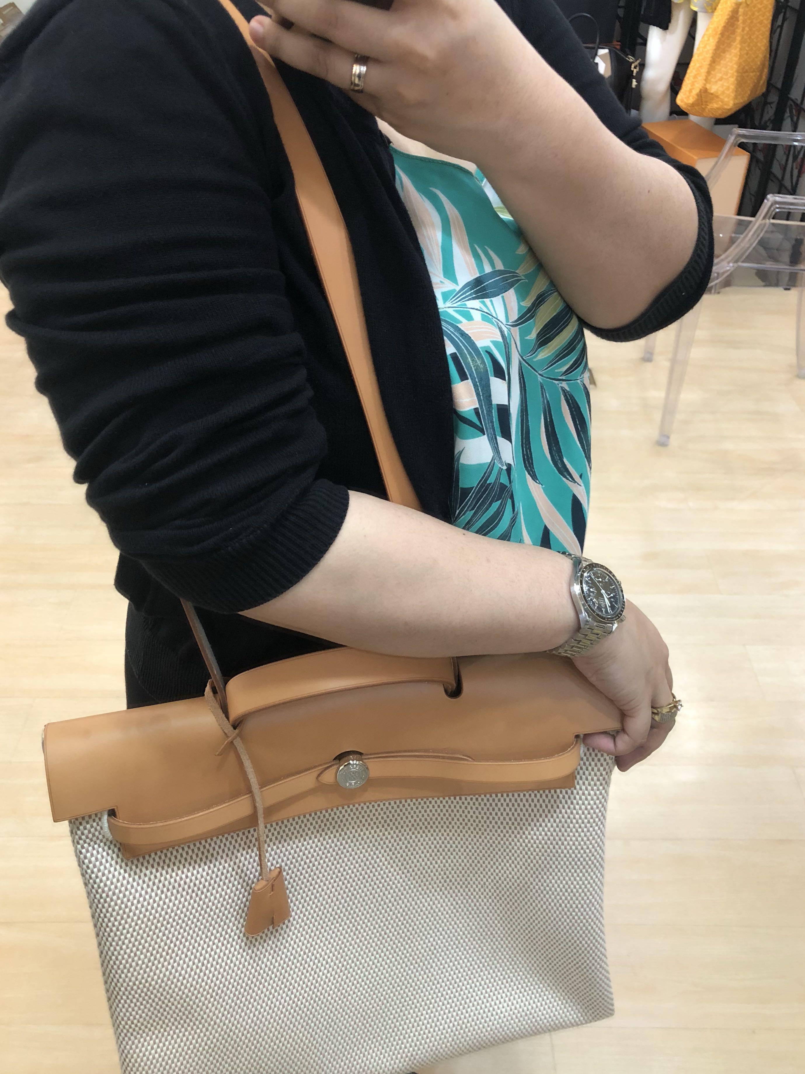 Hermes Herbag GM SIZE with extra bag, Women's Fashion, Bags