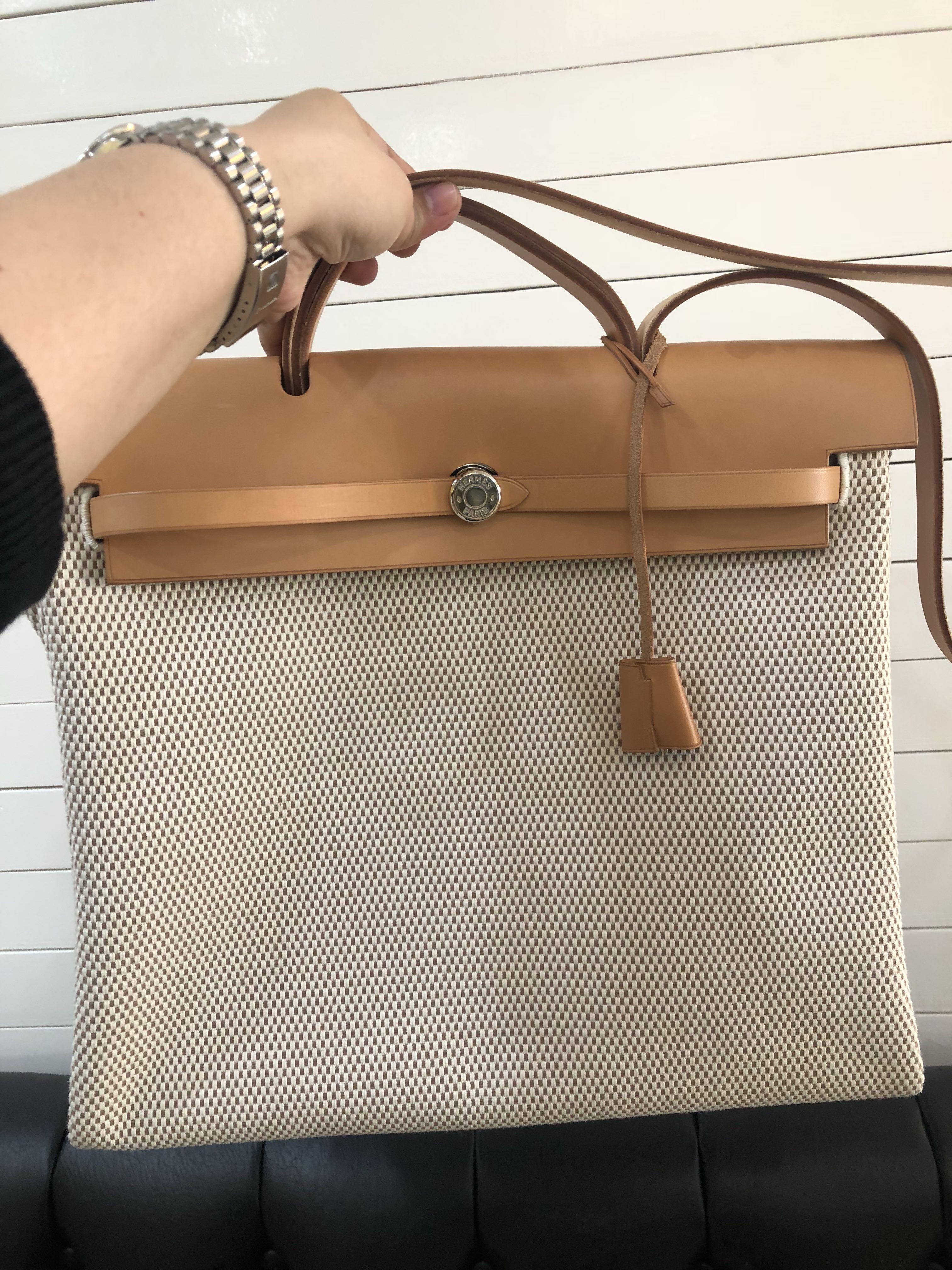 Hermes Herbag GM SIZE with extra bag, Women's Fashion, Bags