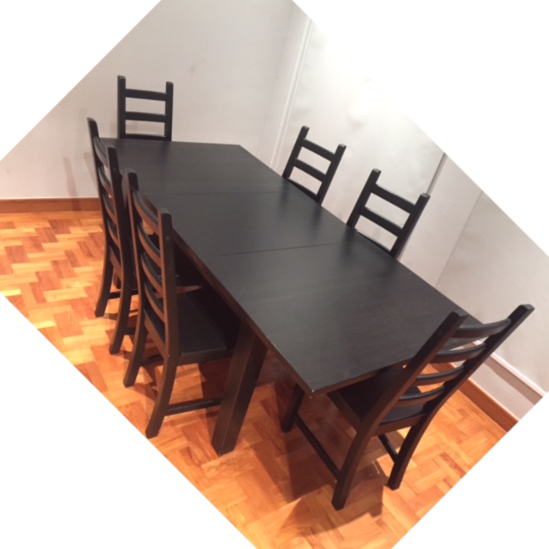 IKEA Kitchen Table for 6, Furniture & Home Living, Furniture, Tables
