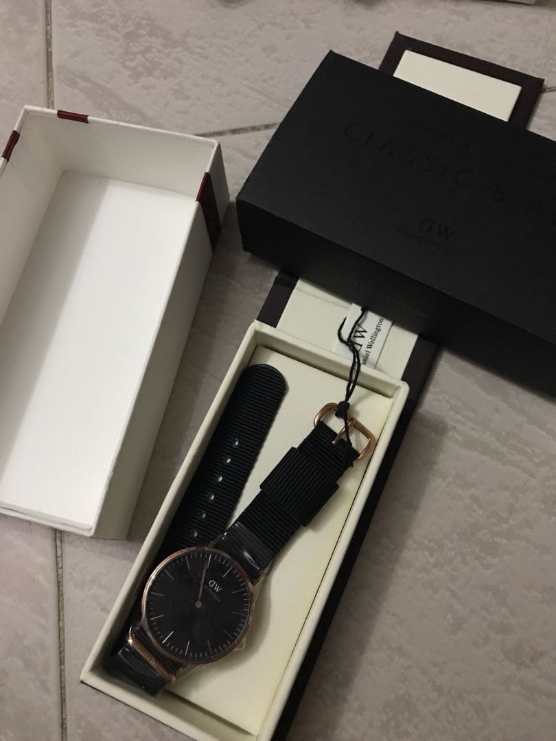 Daniel wellington classic black cornwall cheap