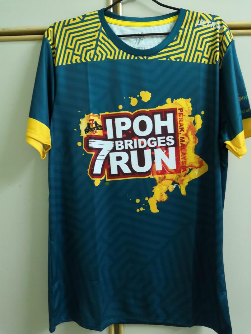 Ipoh 7 Bridges Run Event Tee Sports Athletic Sports Clothing On Carousell