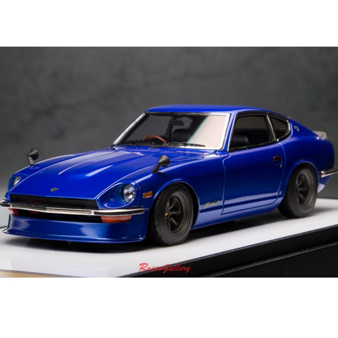 全新Make Up 1:43 Nissan Fairlady Z (S30) Custom Ver. Metallic Blue 