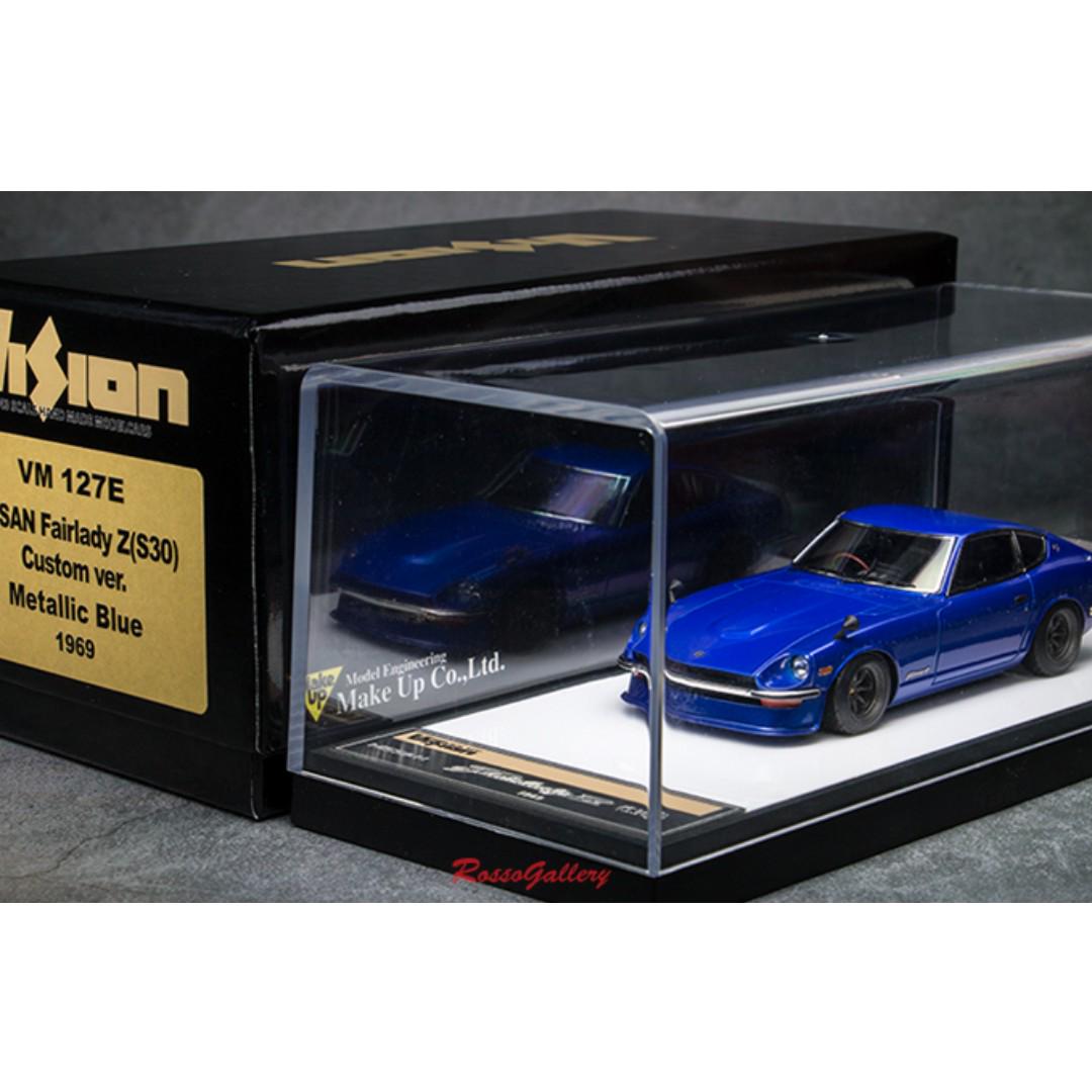 全新Make Up 1:43 Nissan Fairlady Z (S30) Custom Ver. Metallic Blue