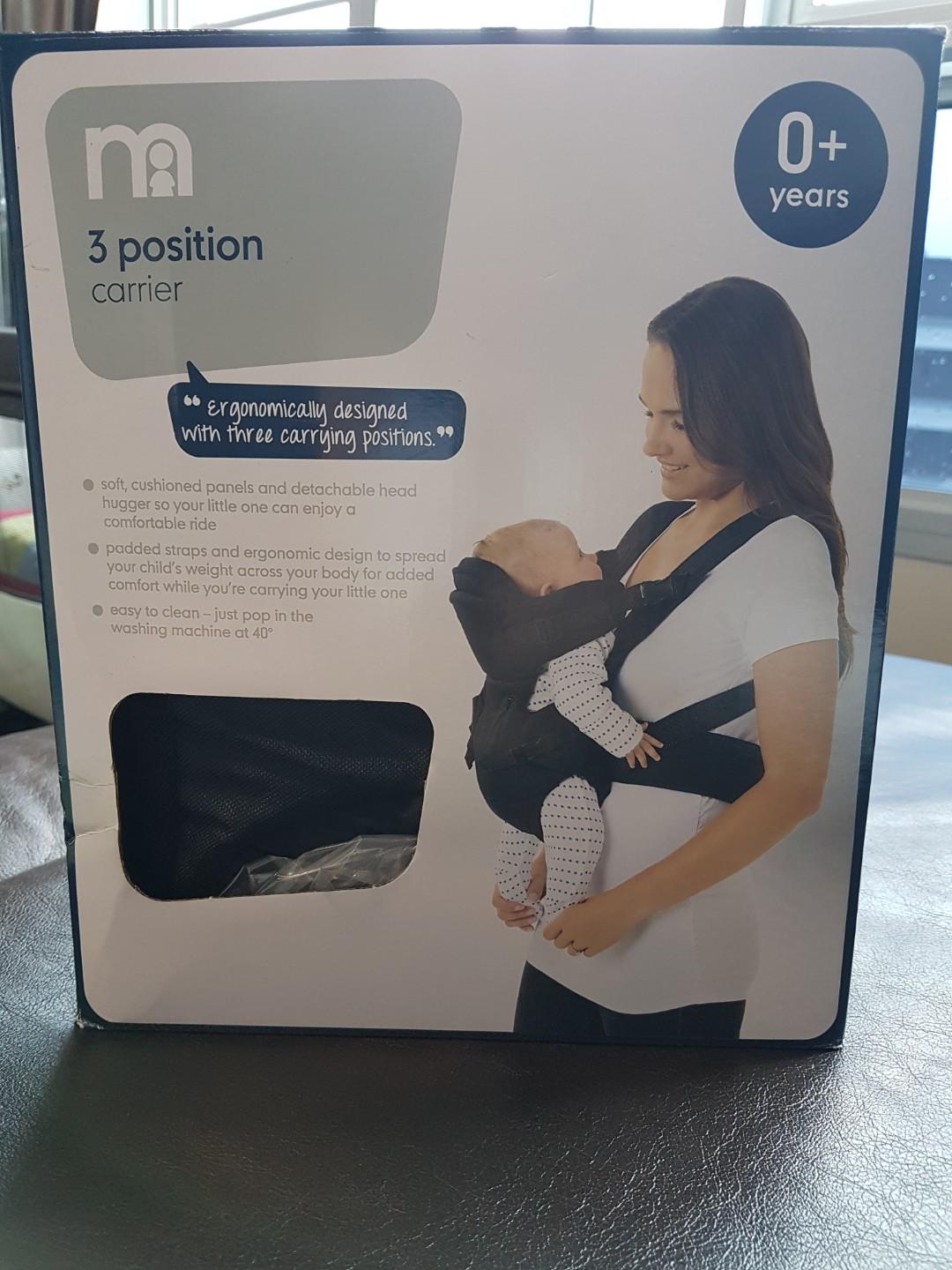 Mothercare 3positions baby carrier, Babies & Kids, Going Out, Carriers