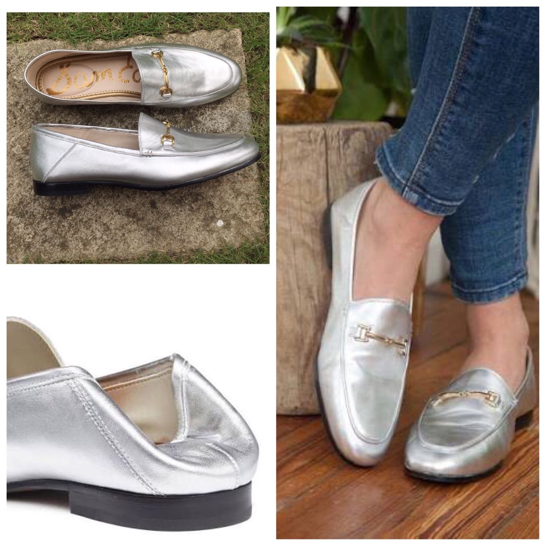 sam edelman loraine loafer silver