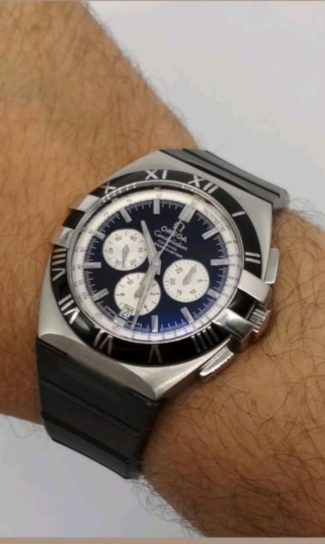 Omega Constellation Double Eagle Automatic Chronograph Men Watch