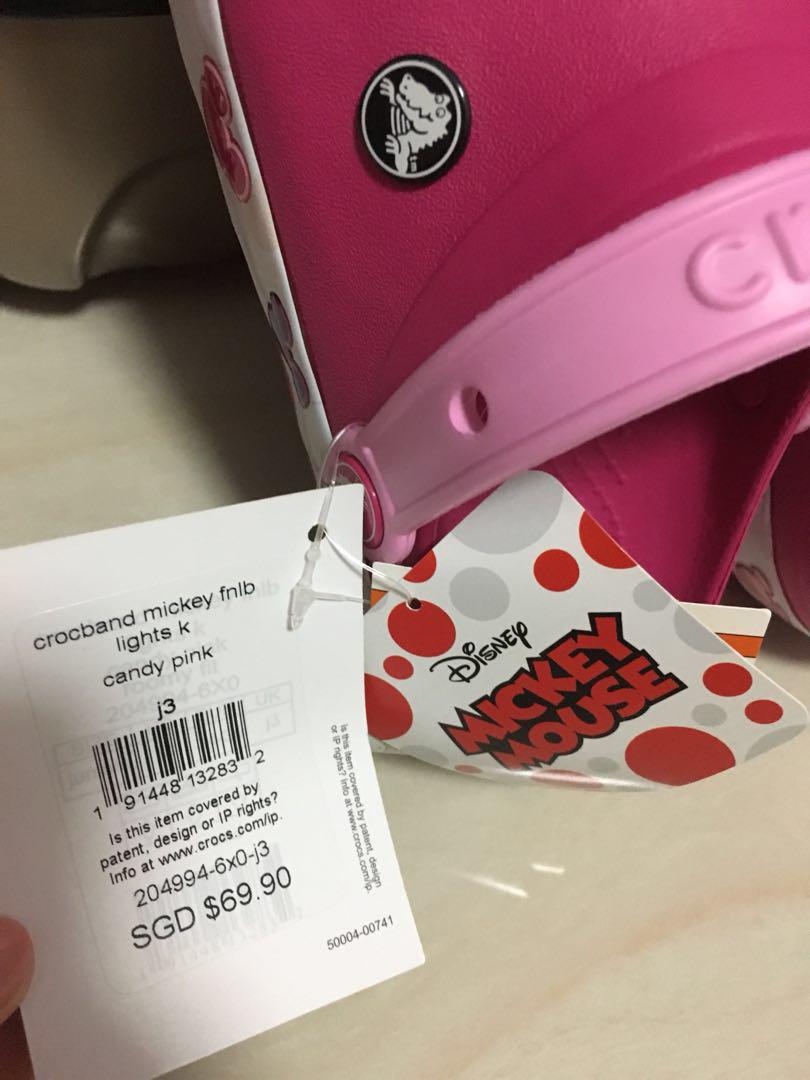 crocs led mickey