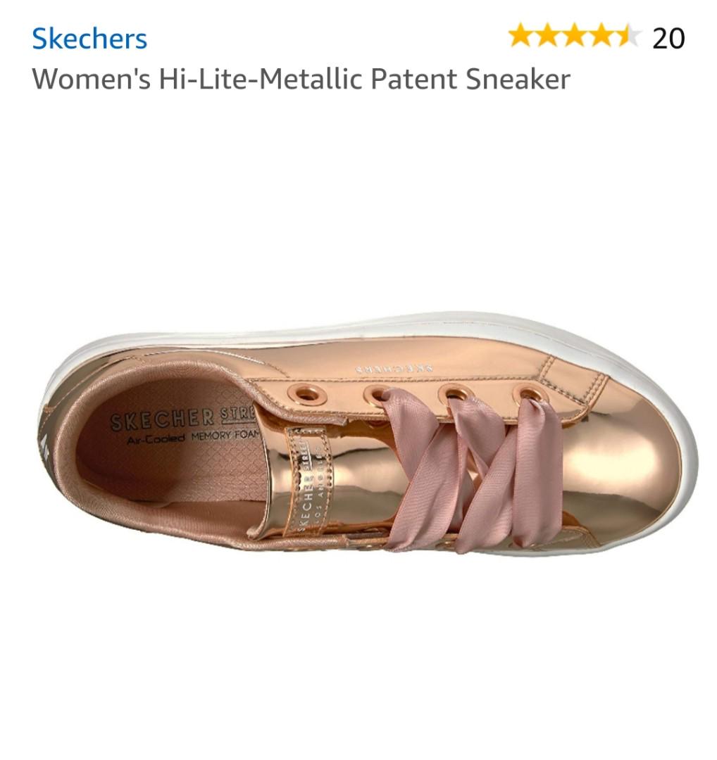 rose gold skechers sandals