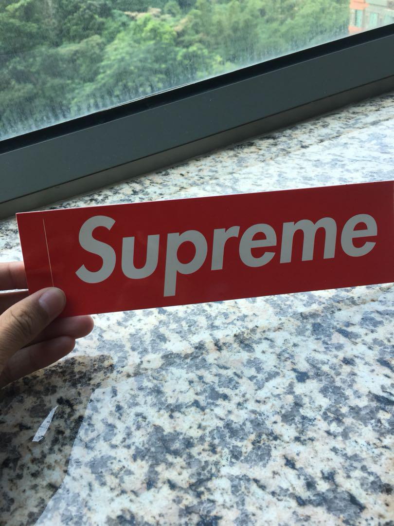 Real supreme sticker, 名牌, 首飾 Carousell