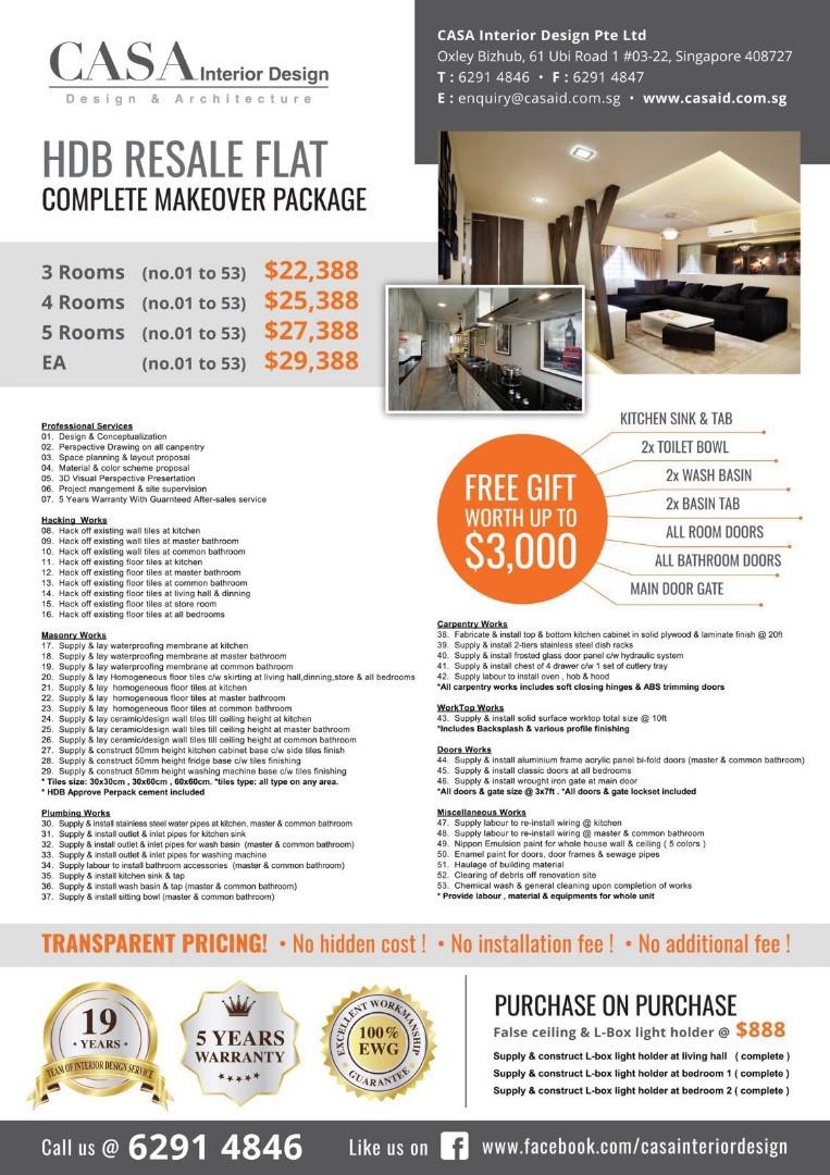 Renovation Resale 3 4 5 Ea Home Services Renovations On Carousell
