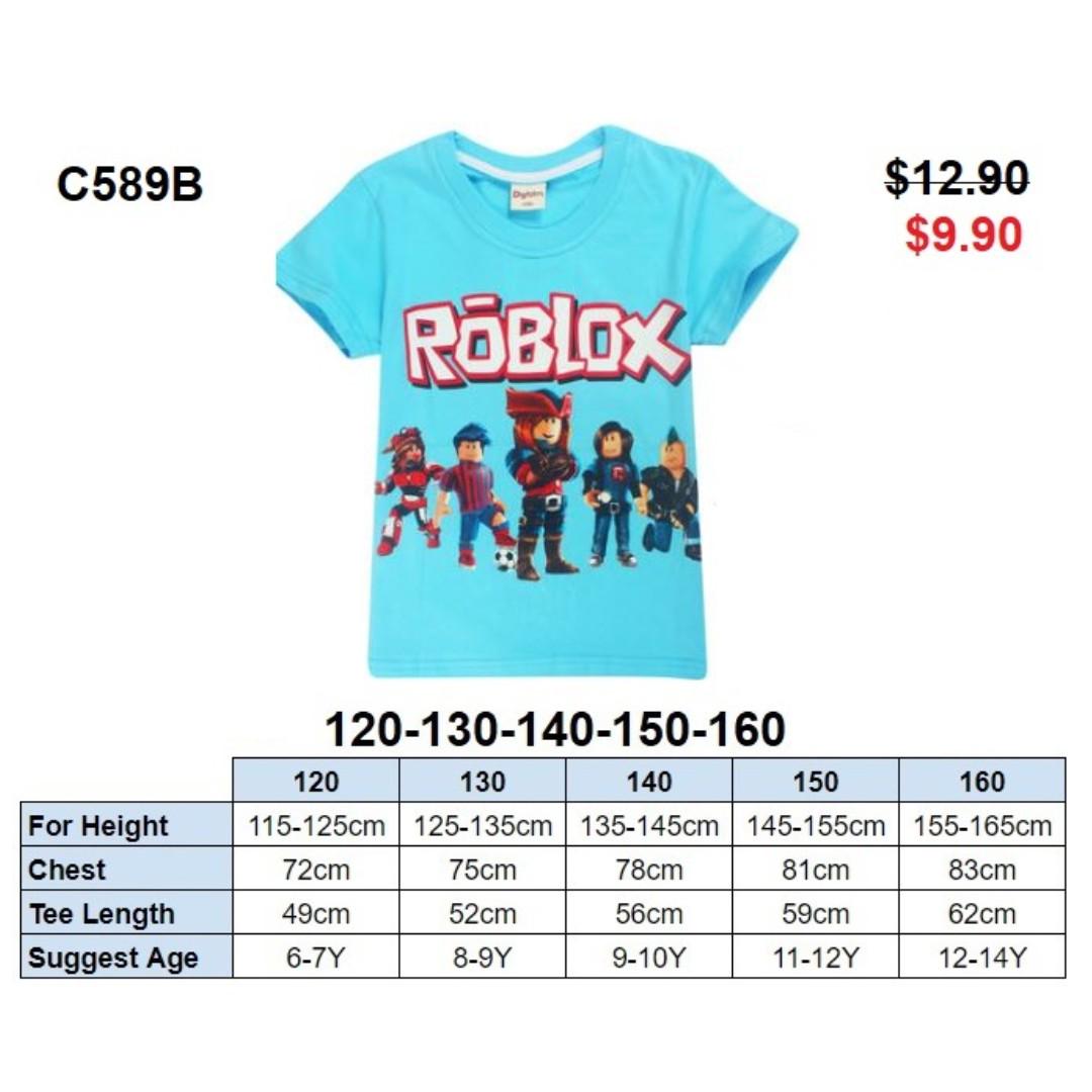 Roblox Tee C589b Babies Kids Boys Apparel 8 To 12 Years On Carousell - dino chest t shirt roblox