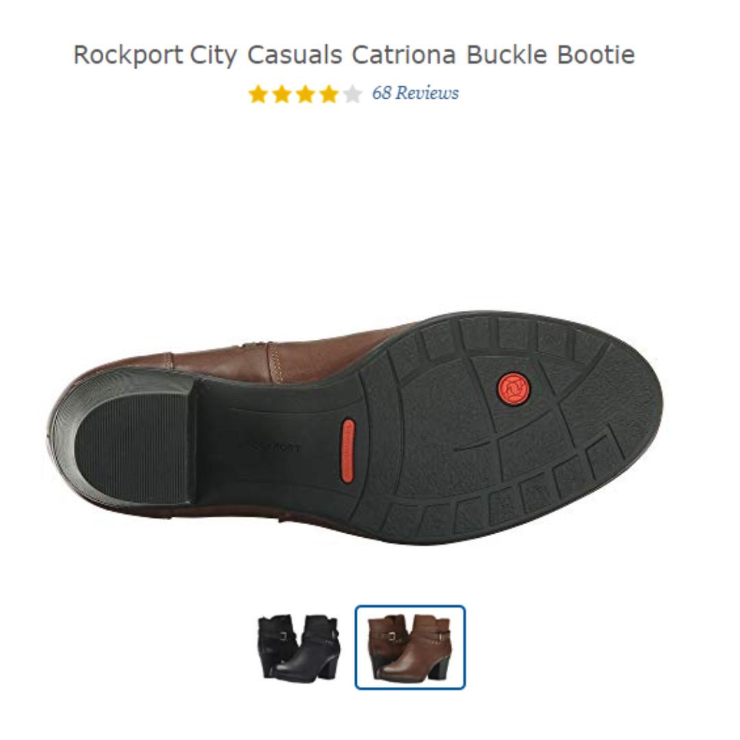 Rockport City Casuals Catriona Buckle Boots Nutella Nuback Ankle