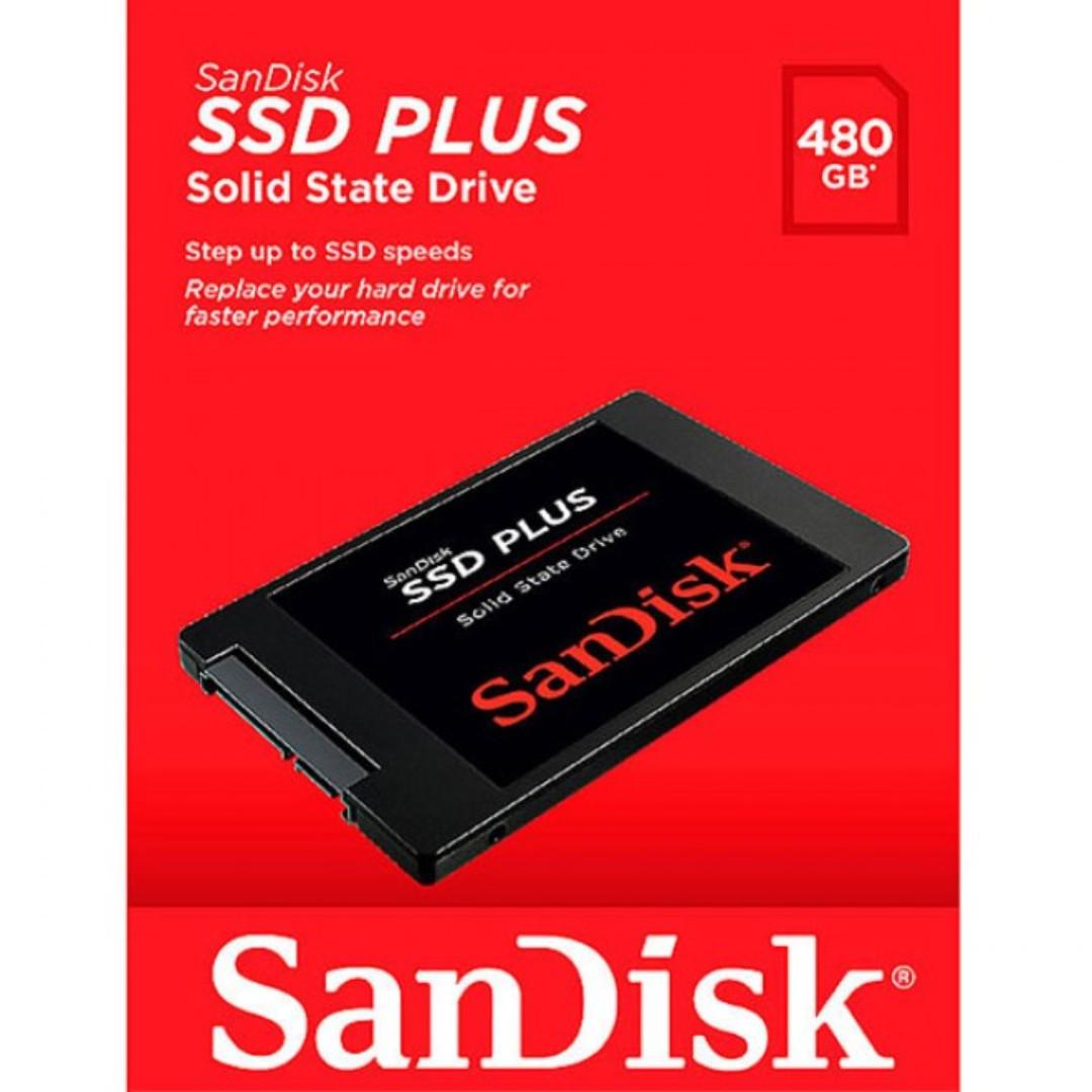 Sandisk Ssd Plus 480gb Solid State Drive Sdssda 480g G26 Electronics Computers Others On Carousell