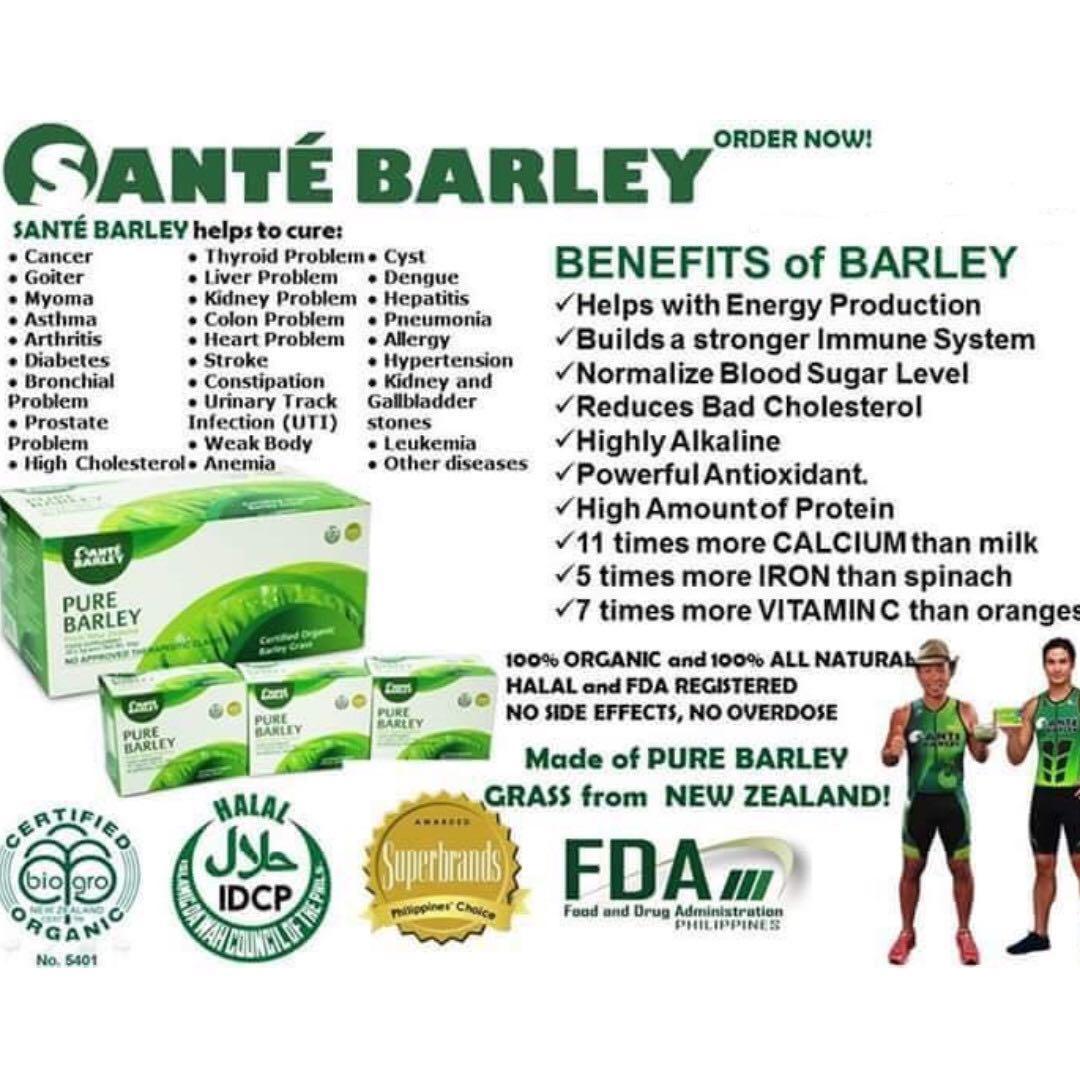 Sante Pure Barley Juice [ On PROMOTION Til Stocks Last ] , Health