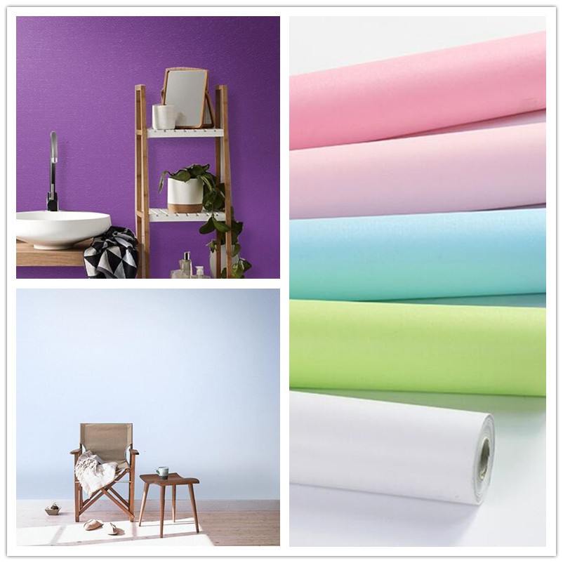 Self Adhesive Wall Sticker Kitchen Bathroom Solid Color Wallpaper Sticker Furniture Others On Carousell