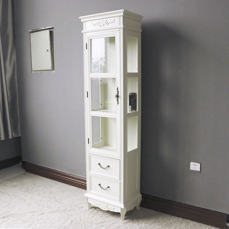 Single Door Glass Display Cabinet Country Style Furniture Others