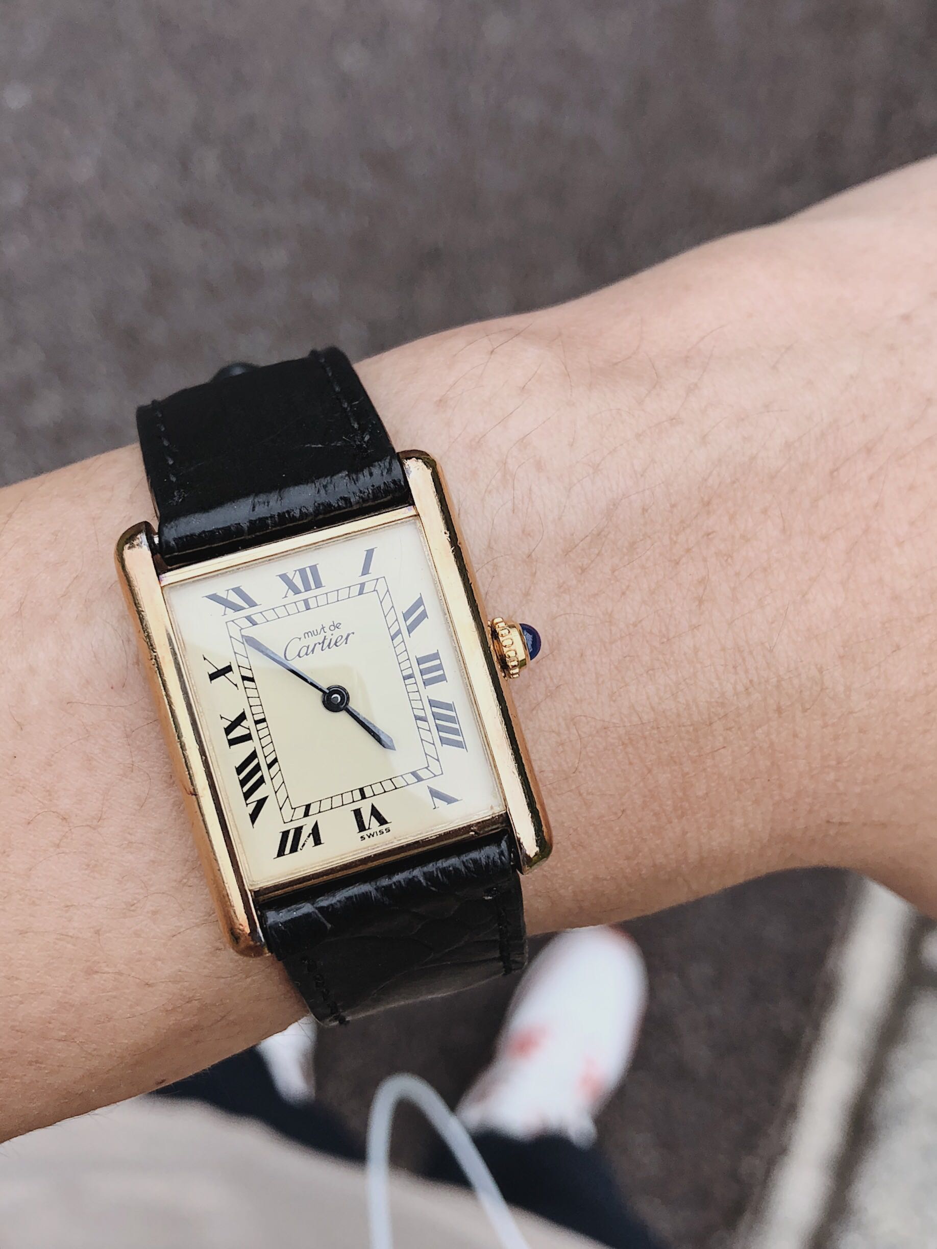 Sold Cartier Tank Gold Winding Luxury Watches On Carousell