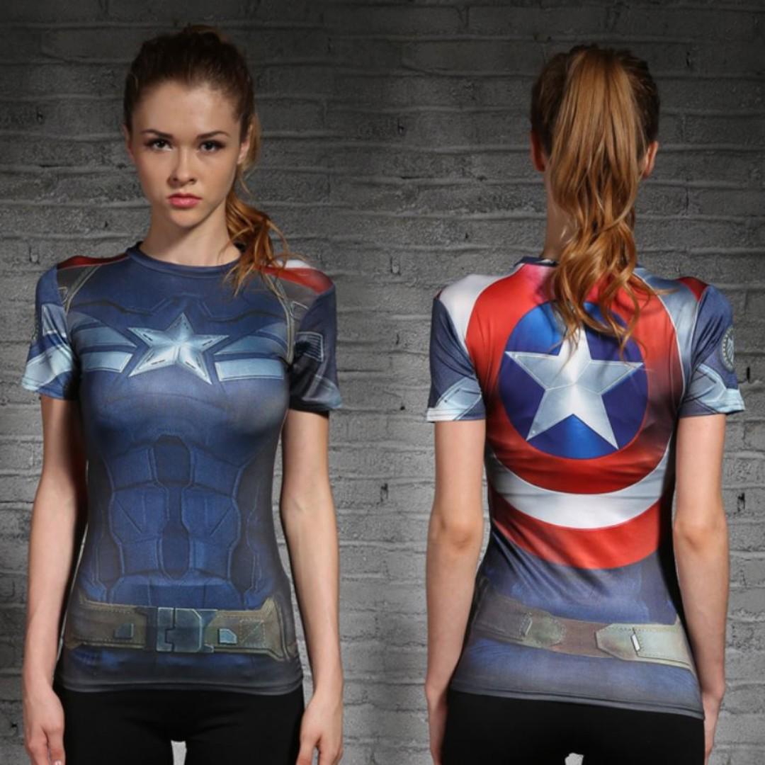 dri fit captain america shirt