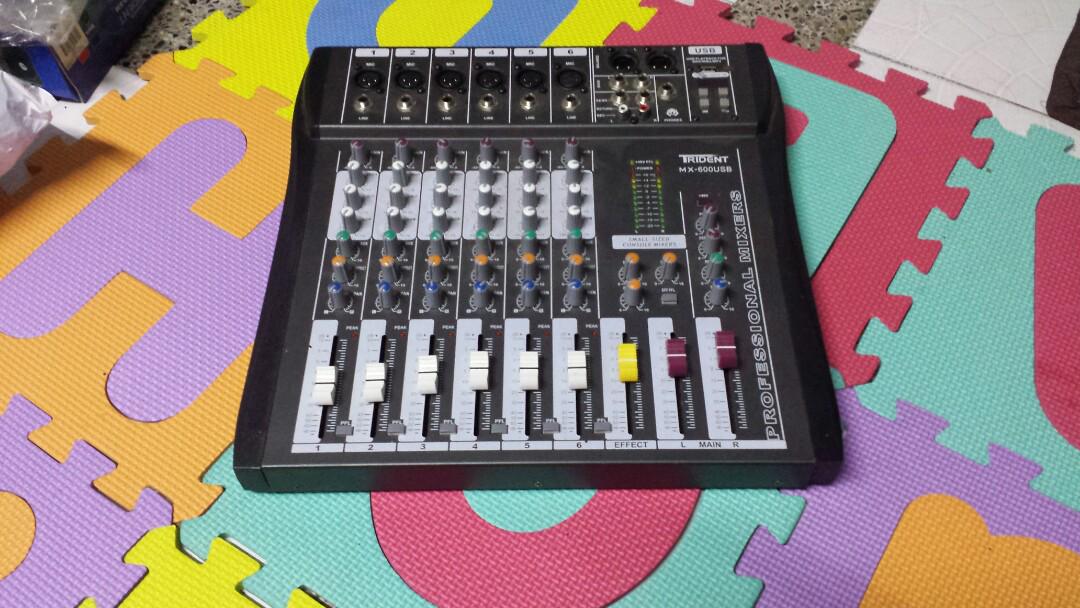 Trident 6 channel mixer, Audio, Other Audio Equipment on Carousell