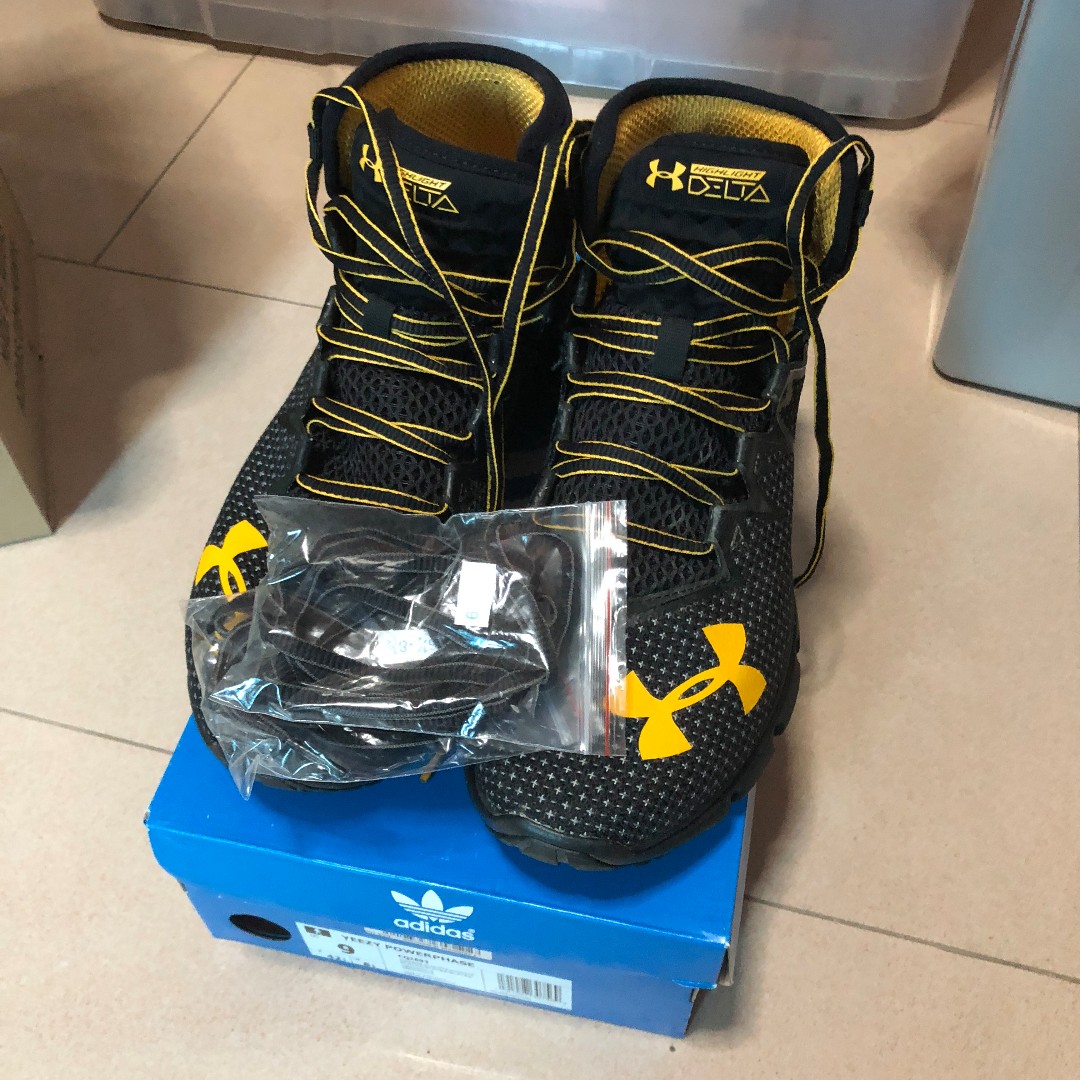 Under Armour Project Rock Delta Black Yellow Men s Fashion