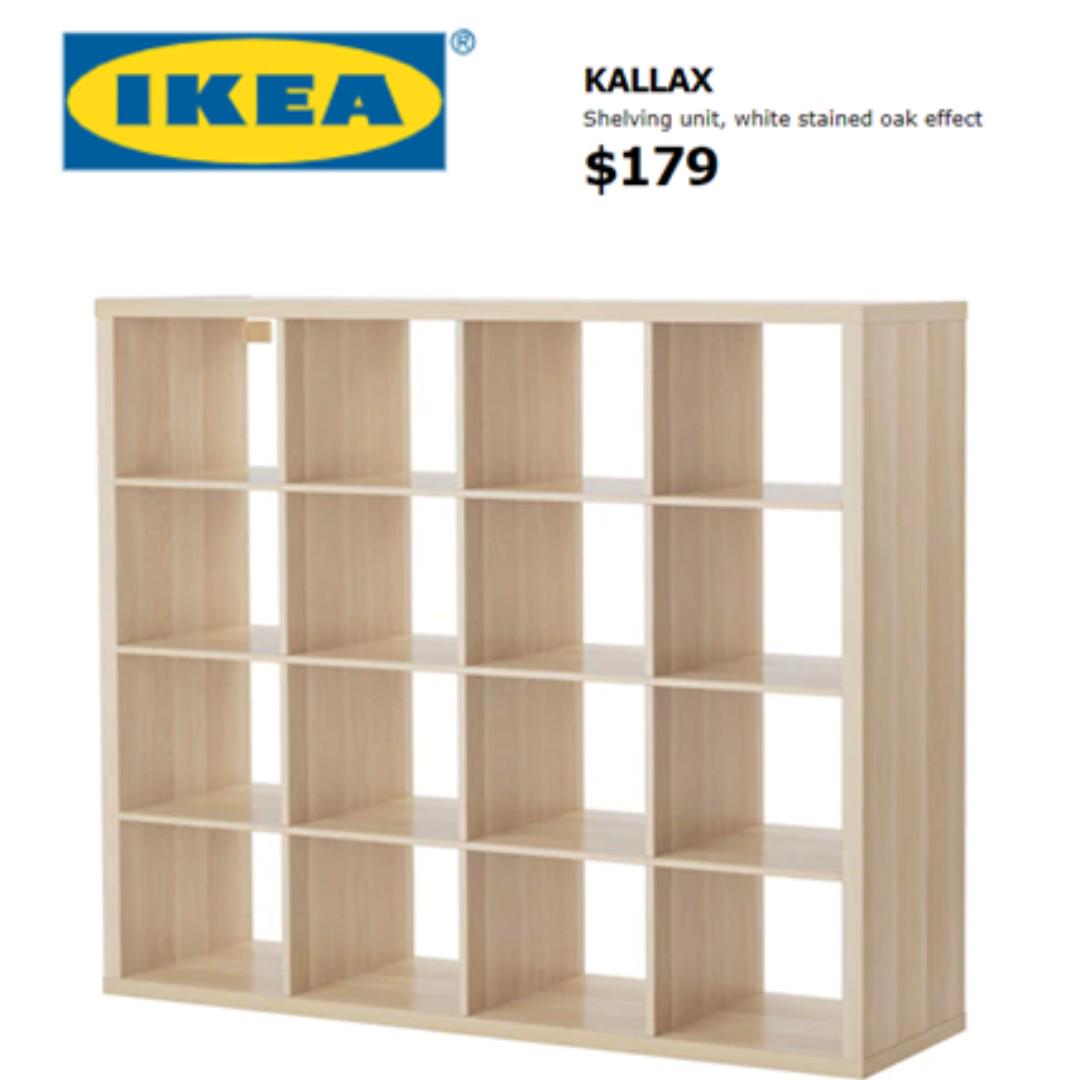 Used Ikea 4x4 Cubby Hole Shelving Unit Furniture Shelves Drawers On Carousell