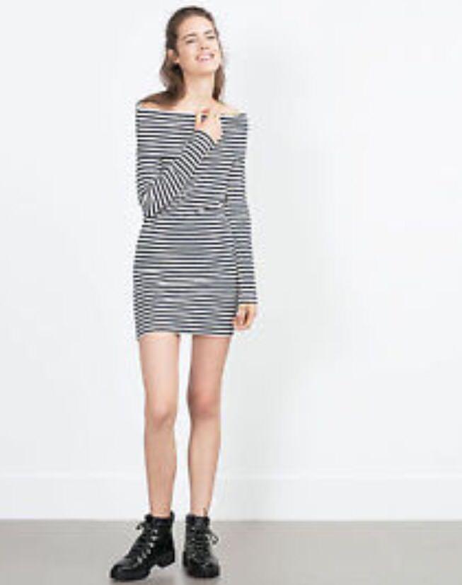 VL6493 New zara trafaluc navy white 