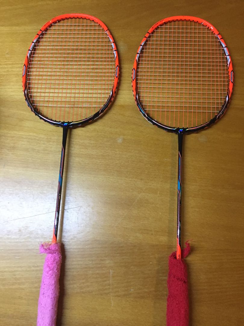 新到着 バドミントン YONEX ナノレイZスピード 廃盤オレンジ オレンジ 