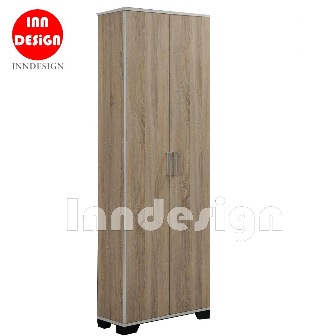 Yuki 2 Doors Tall Shoe Cabinet Furniture Others On Carousell