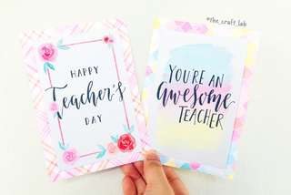 <Sale!> Teachers’ Day Calligraphy Cards