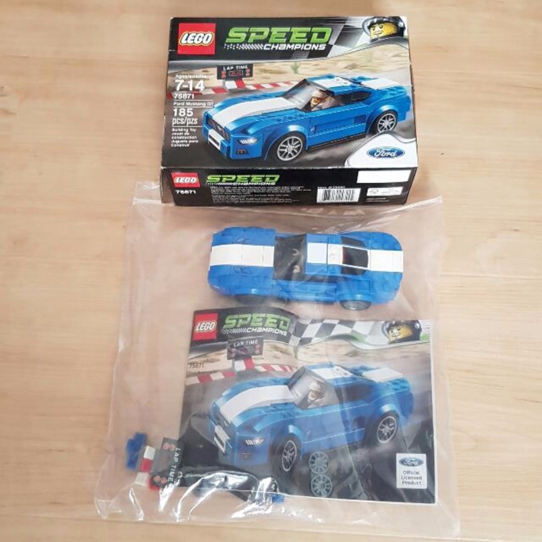 lego ford mustang gt speed champions