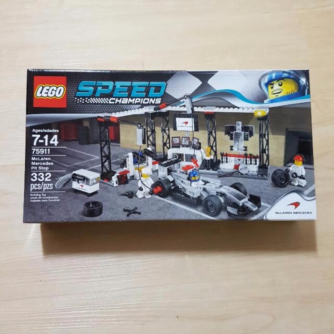 75911 LEGO Speed Champions McLaren Mercedes Pit Stop Authentic Toys Hobbies Toys Toys Games on Carousell