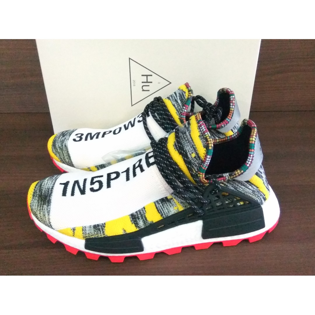 Adidas NMD Human Race Afro Solar Pack, Men's Fashion, Footwear, Sneakers on  Carousell