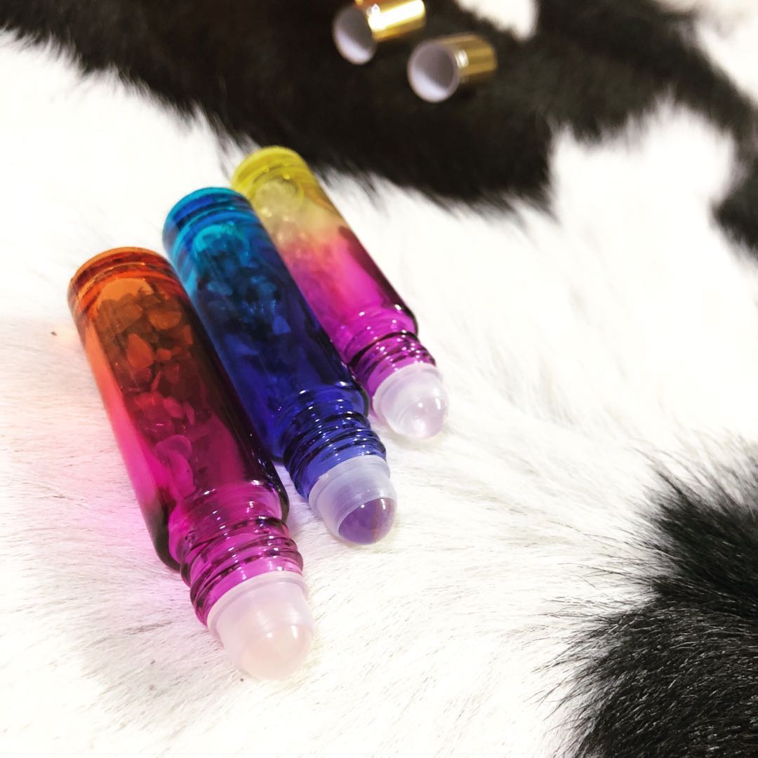 Amethyst Rose Quartz Clear Quartz Perfume Roller Everything