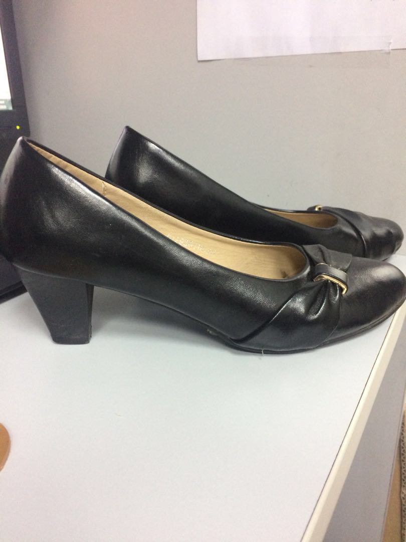 2 inch heels black shoes