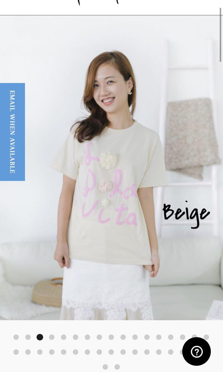 Bn Ksisters La Dolce Vita Tee Women S Fashion Clothes Tops On Carousell