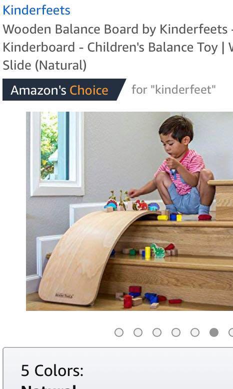 BNIB Kinderfeets Wooden Balance Board Babies Kids Infant Playtime on Carousell