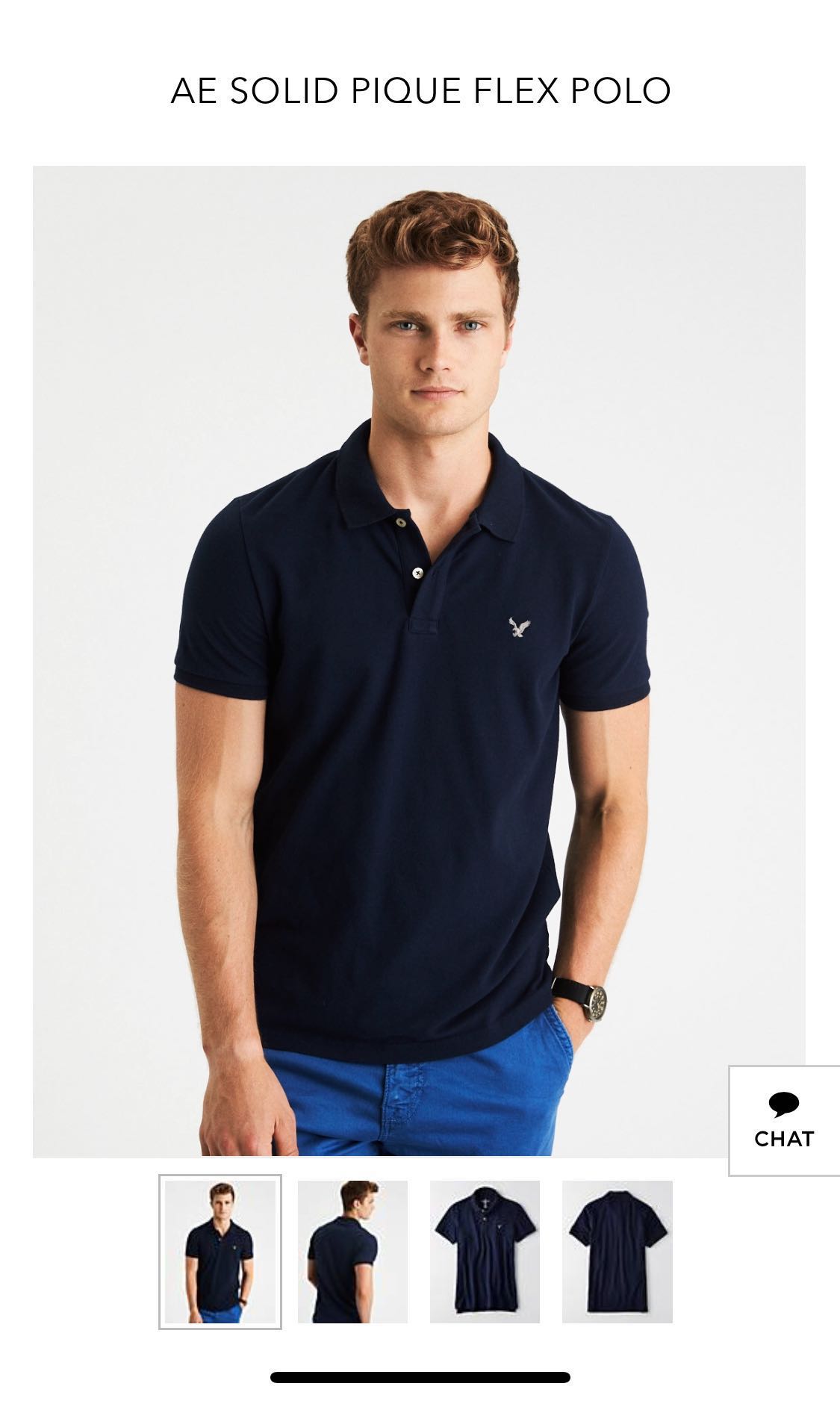 american eagle core flex polo