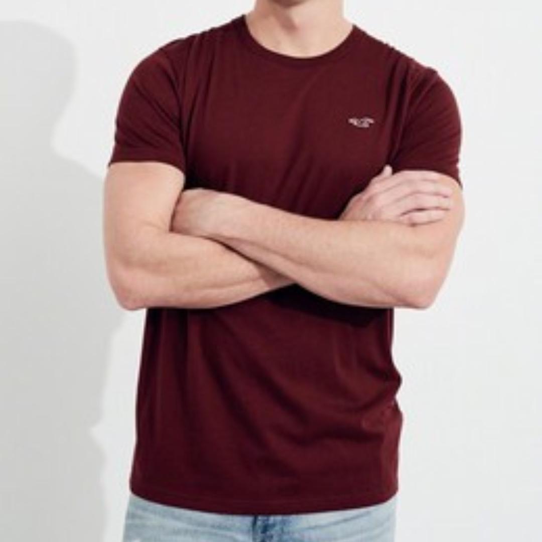 Hollister burgundy shirt store