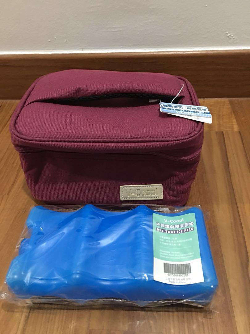 Brand New Vcool Cooler Bag Or Milk Storage Bag With Ice Packs Babies Kids Nursing Feeding On Carousell