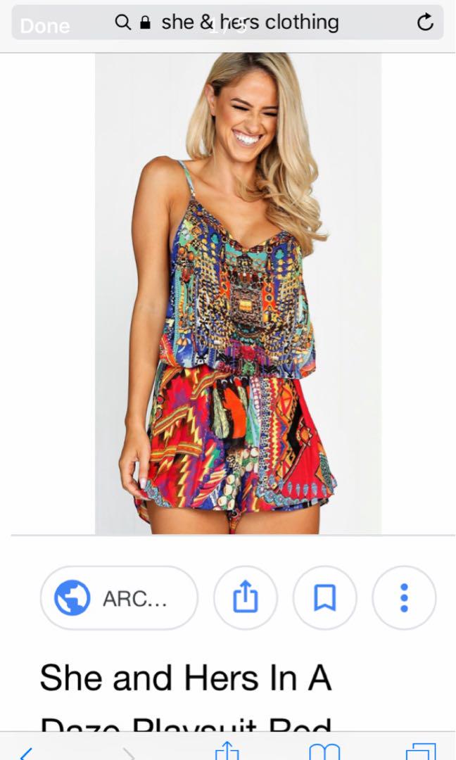 camilla style playsuit