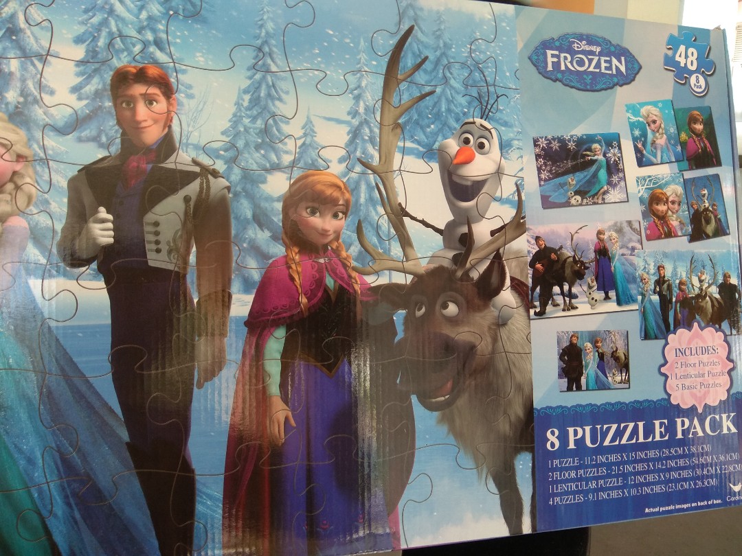 Disney Frozen 8 Puzzle Pack Puzzles