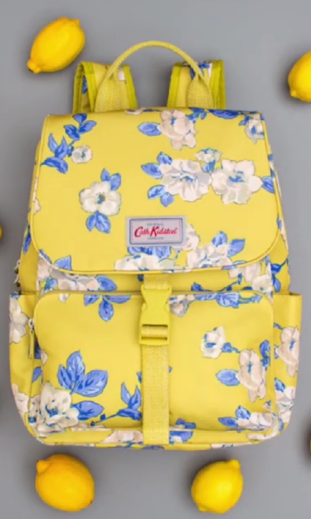 cath kidston yellow backpack