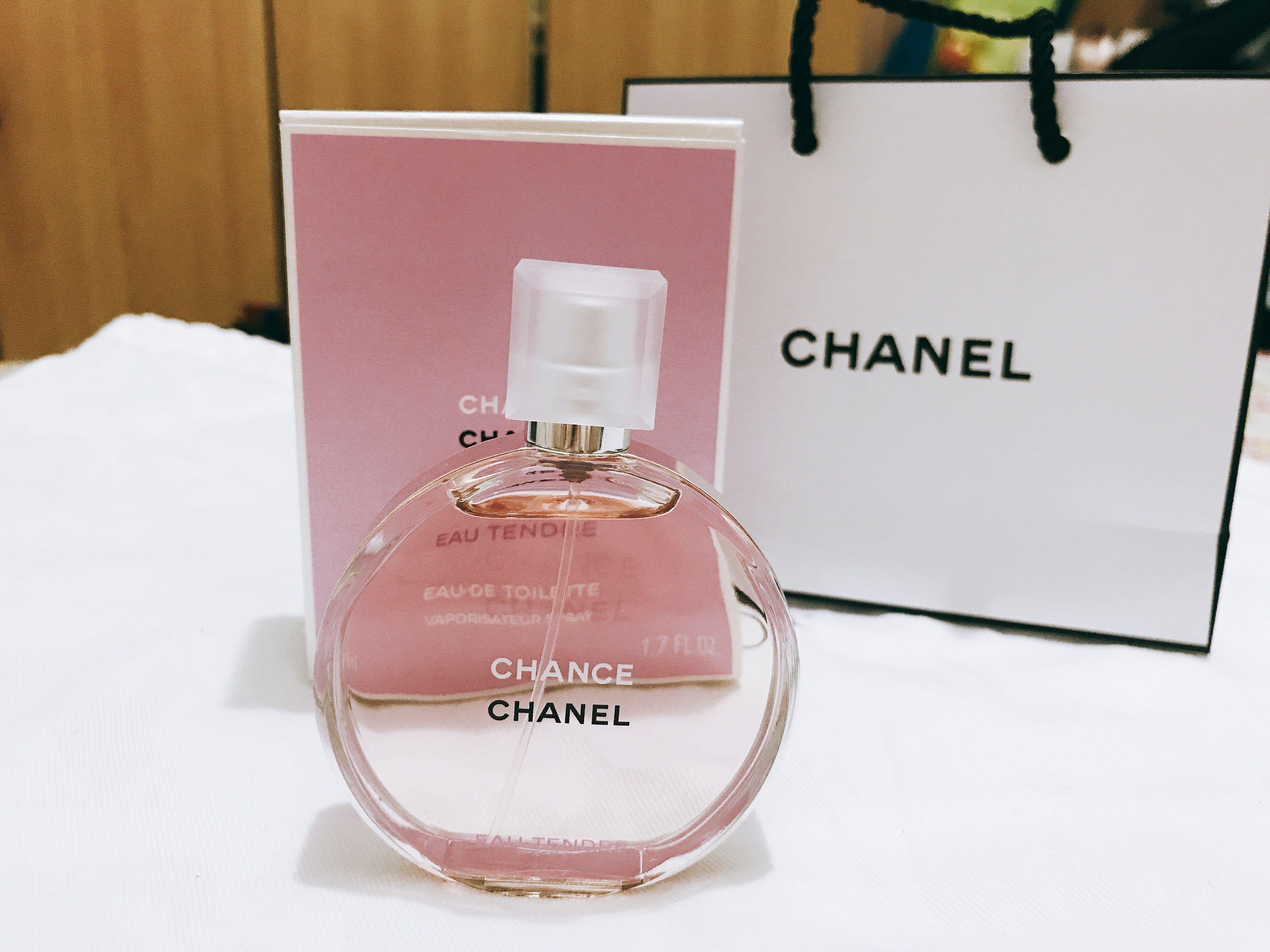 Chanel Chance Eau Tendre 粉紅甜蜜版女性淡香水50ml, 美妝保養, 香體